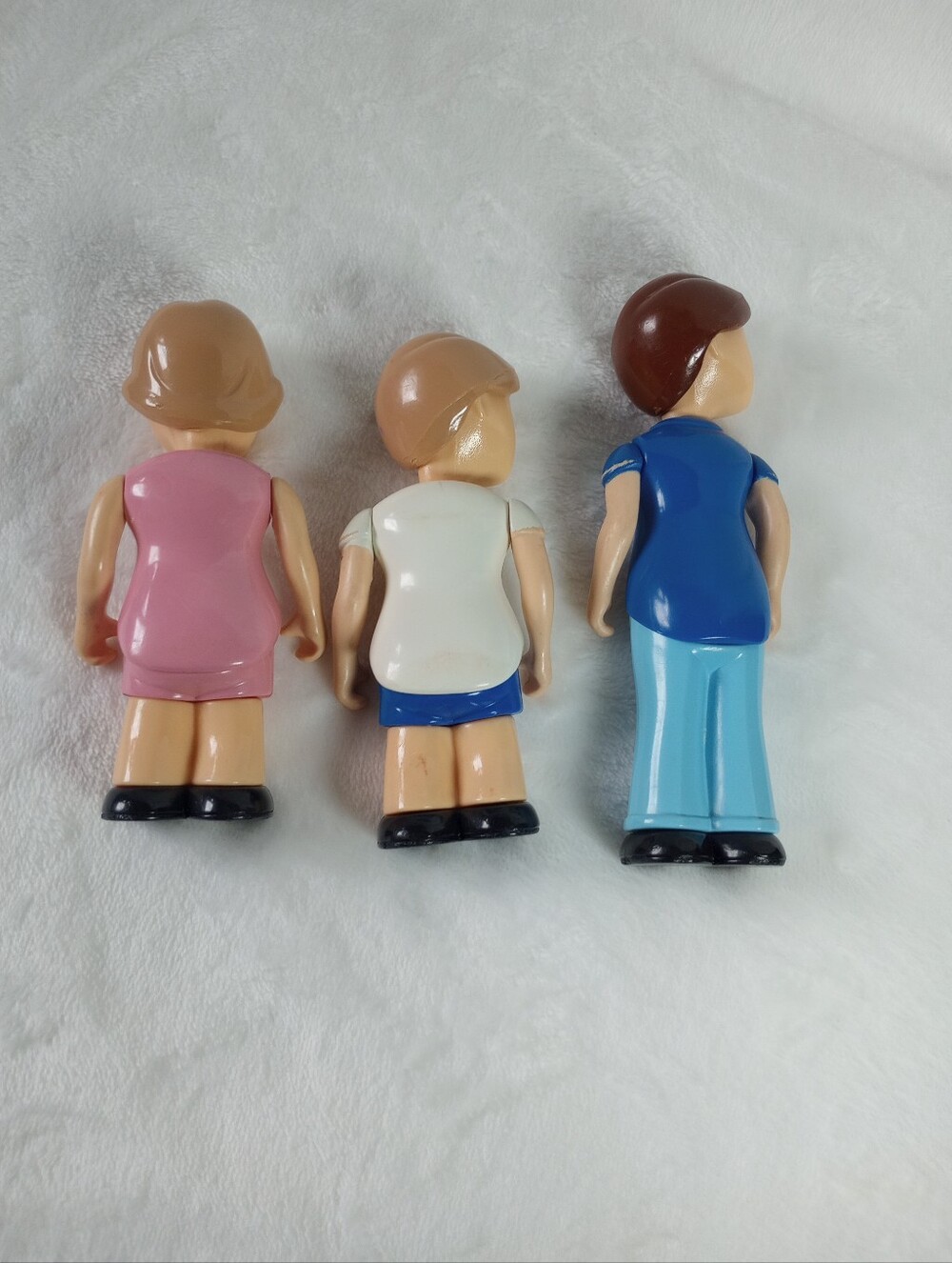 Vintage Little Tikes Dollhouse People Family Lot Of 3 Figures Dad Sister Brother - Picture 3 of 4